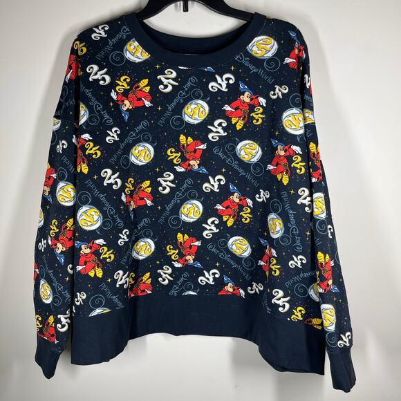 Walt Disney World Sweater Adult 2X Blue 25th Anniversary Vault 50 Mickey Spirit main image 11